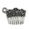 Pendant. Fashion Zinc Alloy jewelry findings.Wooden comb 13x19mm. Sold by KG
