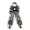 Pendant. Fashion Zinc Alloy jewelry findings.Shoes 22x13mm. Sold by KG
