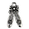 Pendant. Fashion Zinc Alloy jewelry findings.Shoes 22x13mm. Sold by KG