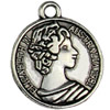 Pendant. Fashion Zinc Alloy jewelry findings. 19x24mm. Sold by KG
