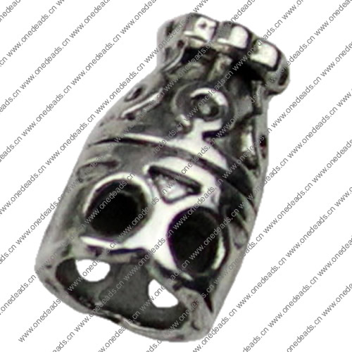 Beads. Fashion Zinc Alloy jewelry findings.13x8mm. Hole size:2mm. Sold by KG