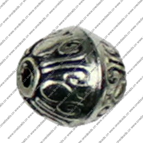 Beads. Fashion Zinc Alloy jewelry findings.10x9mm. Hole size:2mm. Sold by KG