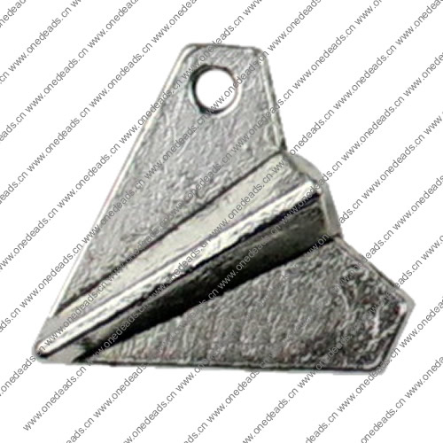 Pendant. Fashion Zinc Alloy jewelry findings.Plane 16x19mm. Sold by KG
