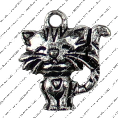 Pendant. Fashion Zinc Alloy jewelry findings.Animal 19x16mm. Sold by KG