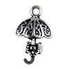 Pendant. Fashion Zinc Alloy jewelry findings.Umbrella  20x13mm. Sold by KG
