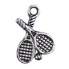 Pendant. Fashion Zinc Alloy jewelry findings. Battledore 20x14mm. Sold by KG
