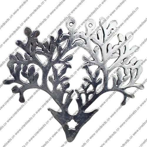 Pendant. Fashion Zinc Alloy jewelry findings.Tree 83x72mm. Sold by KG