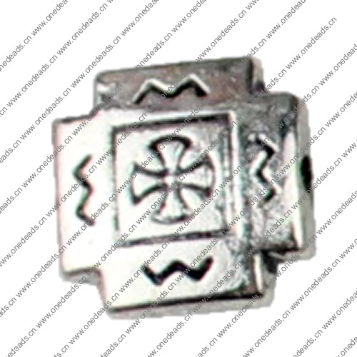 Beads. Fashion Zinc Alloy jewelry findings.9x9mm. Hole size:1mm. Sold by KG