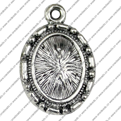 Pendant. Fashion Zinc Alloy jewelry findings. 20x17mm. Sold by KG