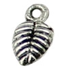Pendant. Fashion Zinc Alloy jewelry findings.Leaf 9x6mm. Sold by KG
