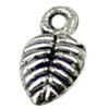 Pendant. Fashion Zinc Alloy jewelry findings.Leaf 9x6mm. Sold by KG