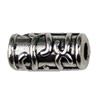 Beads. Fashion Zinc Alloy jewelry findings.26x6mm. Hole size:3mm. Sold by KG
