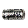 Beads. Fashion Zinc Alloy jewelry findings.26x6mm. Hole size:3mm. Sold by KG