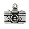 Pendant. Fashion Zinc Alloy jewelry findings.Camera 14x16mm. Sold by KG
