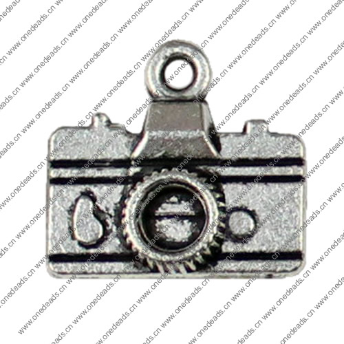 Pendant. Fashion Zinc Alloy jewelry findings.Camera 14x16mm. Sold by KG