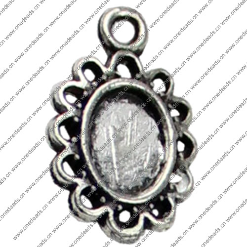 Pendant. Fashion Zinc Alloy jewelry findings.8x11mm.Inner dia:8x6mm Sold by KG
