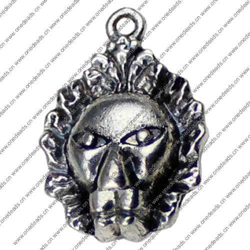 Pendant. Fashion Zinc Alloy jewelry findings. Head 23x16mm. Sold by KG
