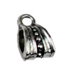 Bail Beads. Fashion Zinc Alloy Jewelry Findings.13x8mm.Inner dia:7x4mm Sold by Bag
