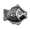 Beads. Fashion Zinc Alloy jewelry findings.15x13mm. Hole size:1.5mm. Sold by KG