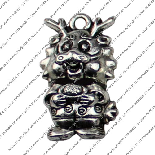 Pendant. Fashion Zinc Alloy jewelry findings. Animal 27x16mm. Sold by KG