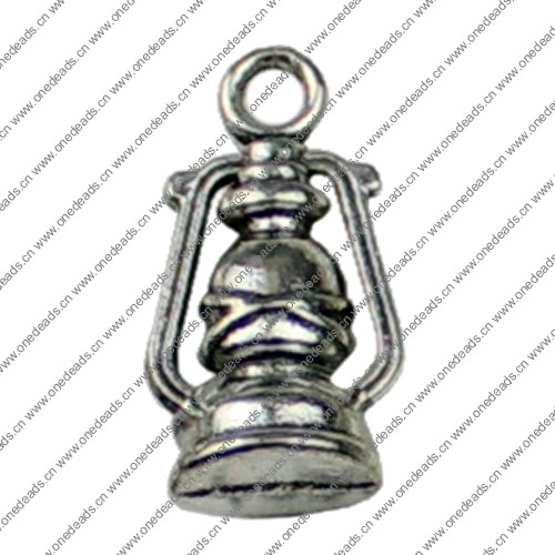 Pendant. Fashion Zinc Alloy jewelry findings. Oil lamp 20x10mm. Sold by KG