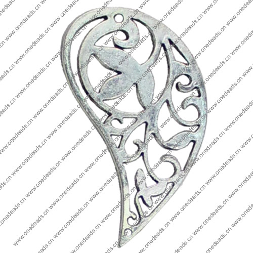 Pendant. Fashion Zinc Alloy jewelry findings.  36x19mm. Sold by KG