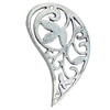 Pendant. Fashion Zinc Alloy jewelry findings.  36x19mm. Sold by KG
