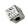 Beads. Fashion Zinc Alloy jewelry findings.4.5x4.5mm. Hole size:1mm. Sold by KG
