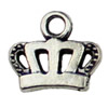 Pendant. Fashion Zinc Alloy jewelry findings.Crown 13x15mm. Sold by KG