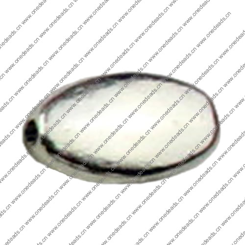 Beads. Fashion Zinc Alloy jewelry findings.10x6mm. Hole size:1mm. Sold by KG