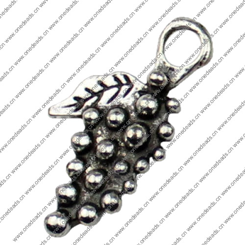 Pendant. Fashion Zinc Alloy jewelry findings. Fruit 26x13mm. Sold by KG