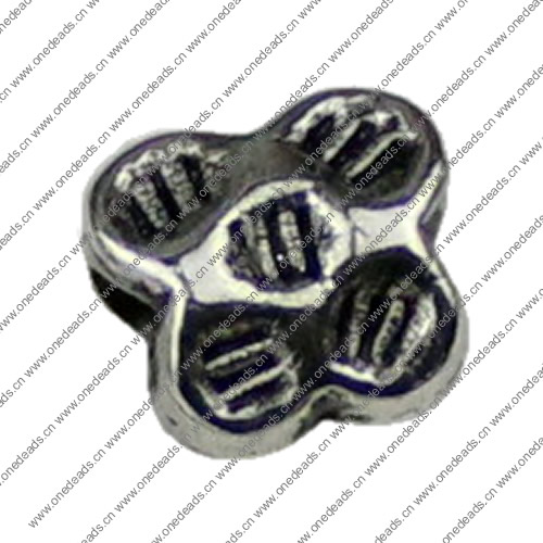 Beads. Fashion Zinc Alloy jewelry findings. 7x7mm. Hole size:2mm. Sold by KG