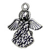 Pendant. Fashion Zinc Alloy jewelry findings. Angel 21x16mm. Sold by KG