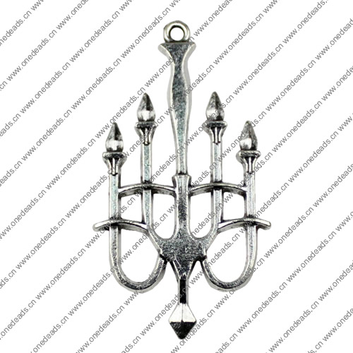Pendant. Fashion Zinc Alloy jewelry findings.  50x27mm. Sold by KG