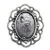 Zinc Alloy Cabochon Settings. Fashion Jewelry Findings. 28x24.5mm  Inner dia: 18x13mm. Sold by KG
