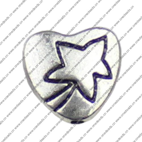 Beads. Fashion Zinc Alloy jewelry findings. 10x10mm. Hole size:1mm. Sold by KG