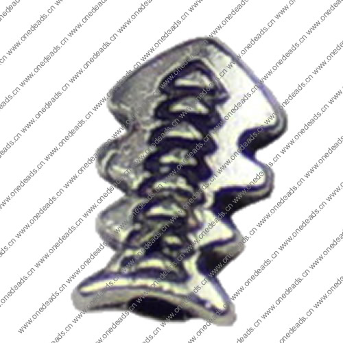 Beads. Fashion Zinc Alloy jewelry findings. 8x5mm. Hole size:1mm. Sold by KG