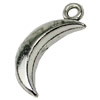 Pendant. Fashion Zinc Alloy jewelry findings. Moon 31x7mm. Sold by KG
