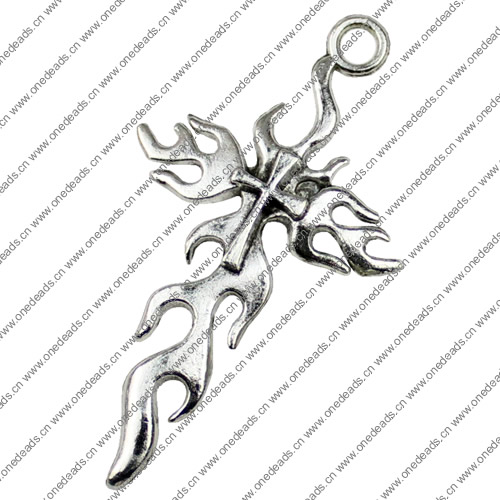 Pendant. Fashion Zinc Alloy jewelry findings. 64x36mm. Sold by KG