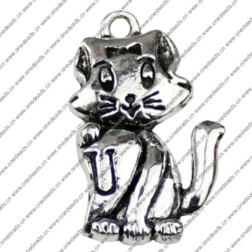 Pendant. Fashion Zinc Alloy jewelry findings.Animal 33x21mm. Sold by KG