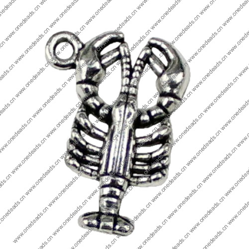 Pendant. Fashion Zinc Alloy jewelry findings. Animal 21x12mm. Sold by KG