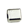 Beads. Fashion Zinc Alloy jewelry findings. 4x4mm. Hole size:1mm. Sold by KG

