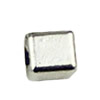 Beads. Fashion Zinc Alloy jewelry findings. 4x4mm. Hole size:1mm. Sold by KG