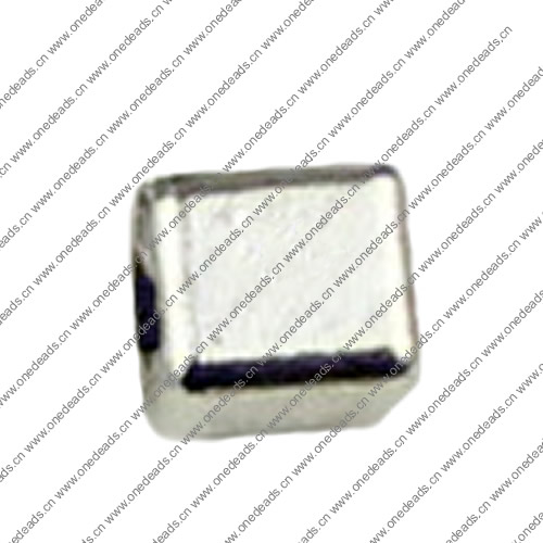 Beads. Fashion Zinc Alloy jewelry findings. 4x4mm. Hole size:1mm. Sold by KG