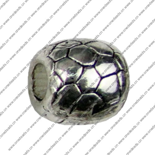 Europenan style Beads. Fashion jewelry findings.11x12mm, Hole size:5mm. Sold by KG