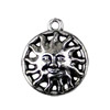 Pendant. Fashion Zinc Alloy jewelry findings. Sun 20x12mm. Sold by KG
