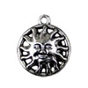 Pendant. Fashion Zinc Alloy jewelry findings. Sun 20x12mm. Sold by KG