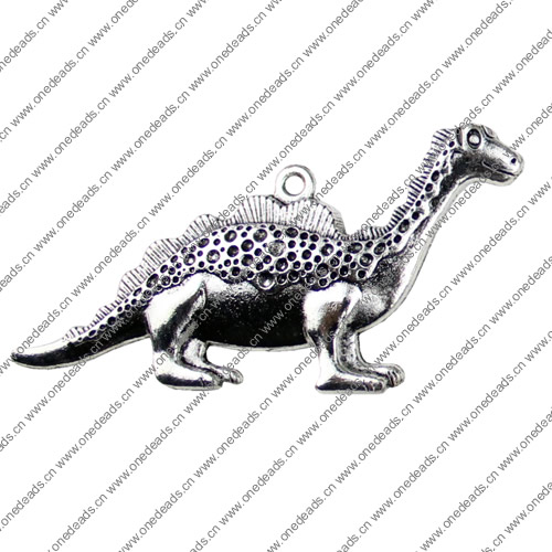 Pendant. Fashion Zinc Alloy jewelry findings. Animal 64x28mm. Sold by KG