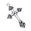 Pendant. Fashion Zinc Alloy jewelry findings.Cross 40x65mm. Sold by KG
