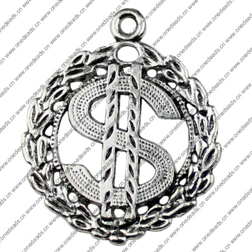 Pendant. Fashion Zinc Alloy jewelry findings.35x42mm. Sold by KG